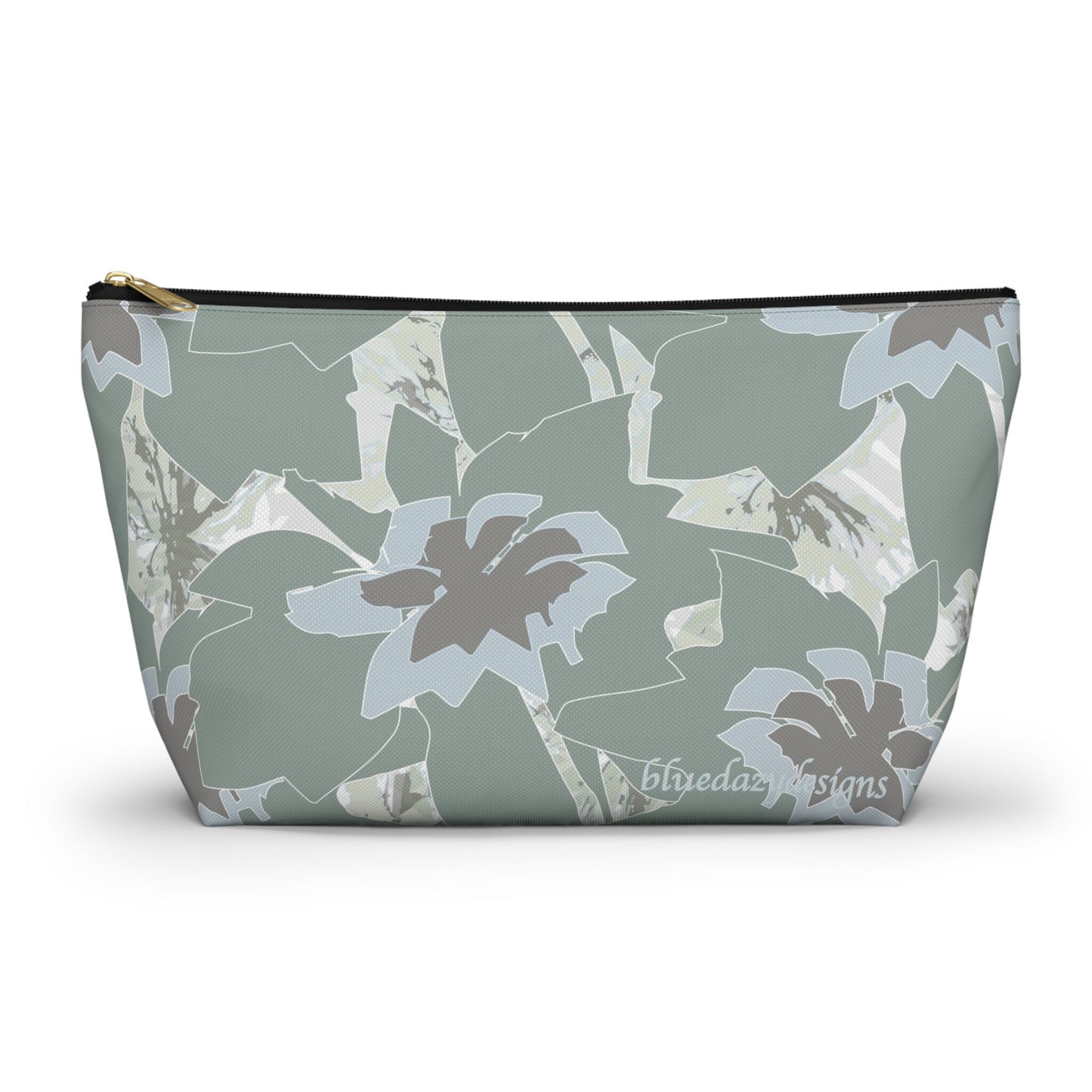 Floral Zipper Pouch, Travel Pouch, Accessory Pouch, Cute pouch, Zipper pouch, Zipper knitting pouch, Toiletry bag, Crochet Project pouch