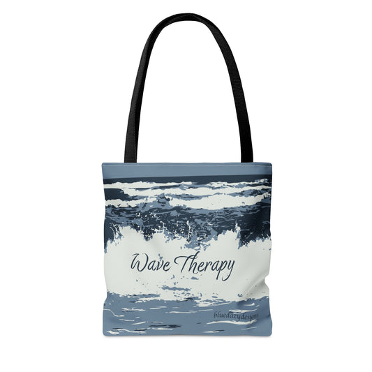 Great Wave Tote Bag | Great Wave Aesthetic Tote Bag with a Quote | Beach Quote on a Tote Bag | Boho Beach Ocean Wave Bag | Ocean Print Tote
